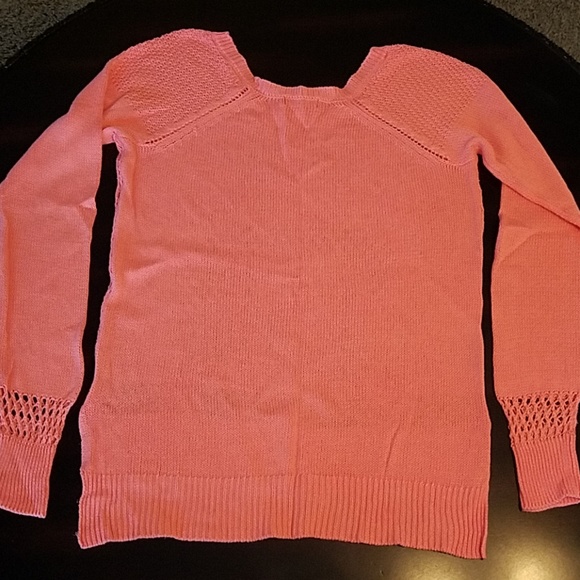 Gianni Bini Tangerine Crocheted Sweater - Picture 7 of 7
